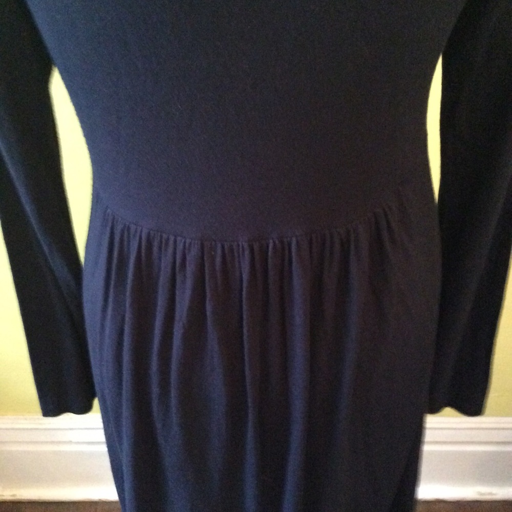 Soprano Navy Blue Faux Wrap Dress size L - Picture 5 of 8